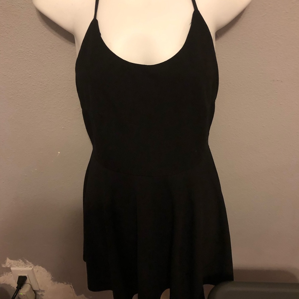 flowy black dress